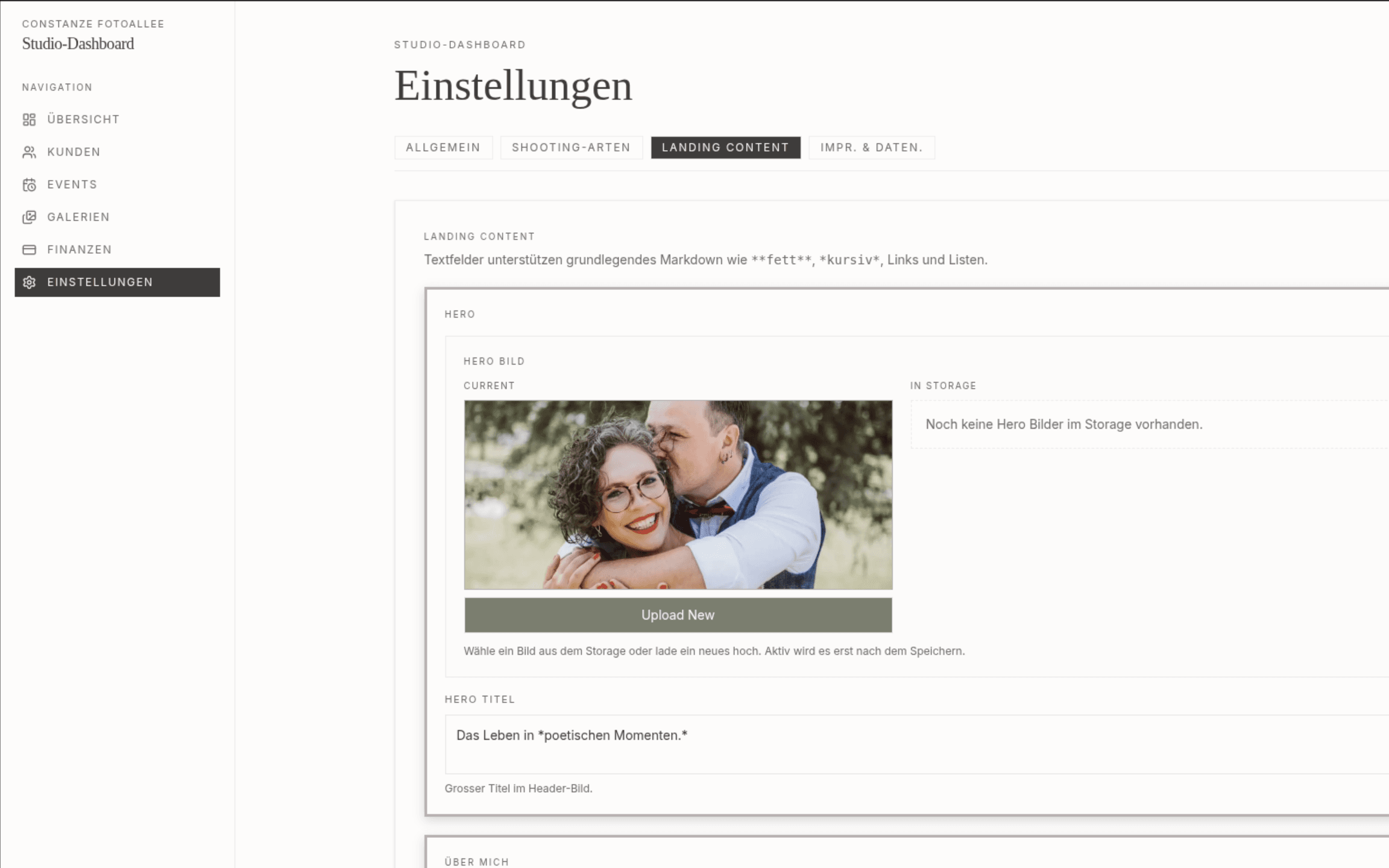The Conni Fotoallee studio platform — 4