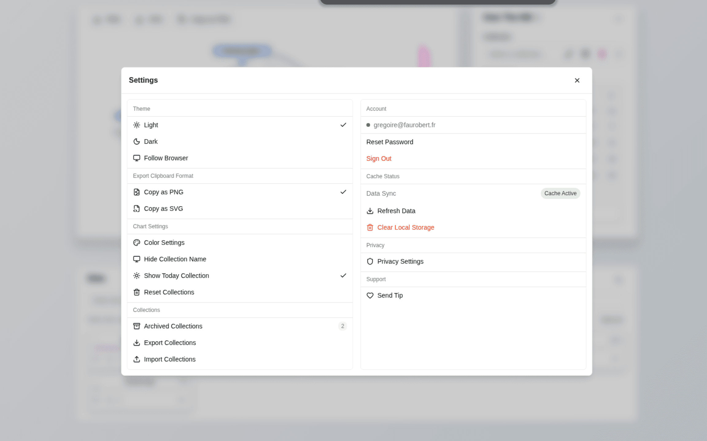The Over the Hill status report app — 3